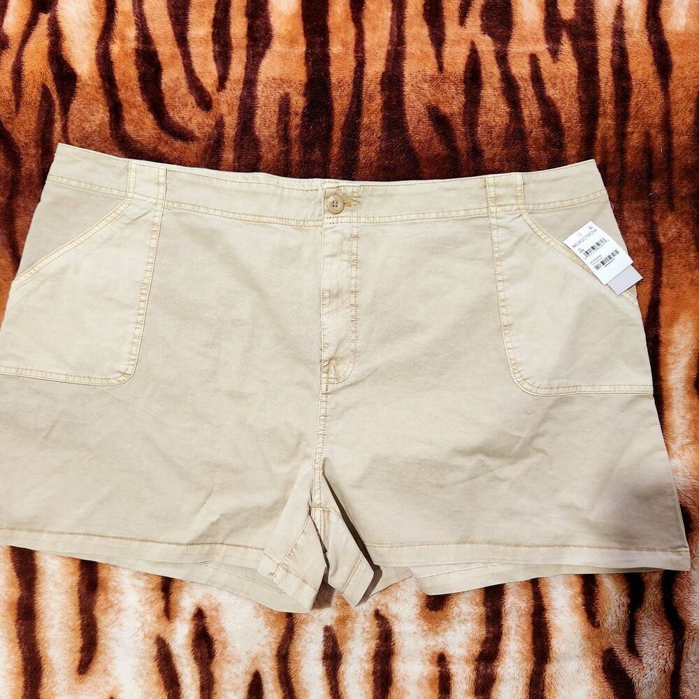 Bp Casual Shorts Size 24 Color Tan Safari With Pockets